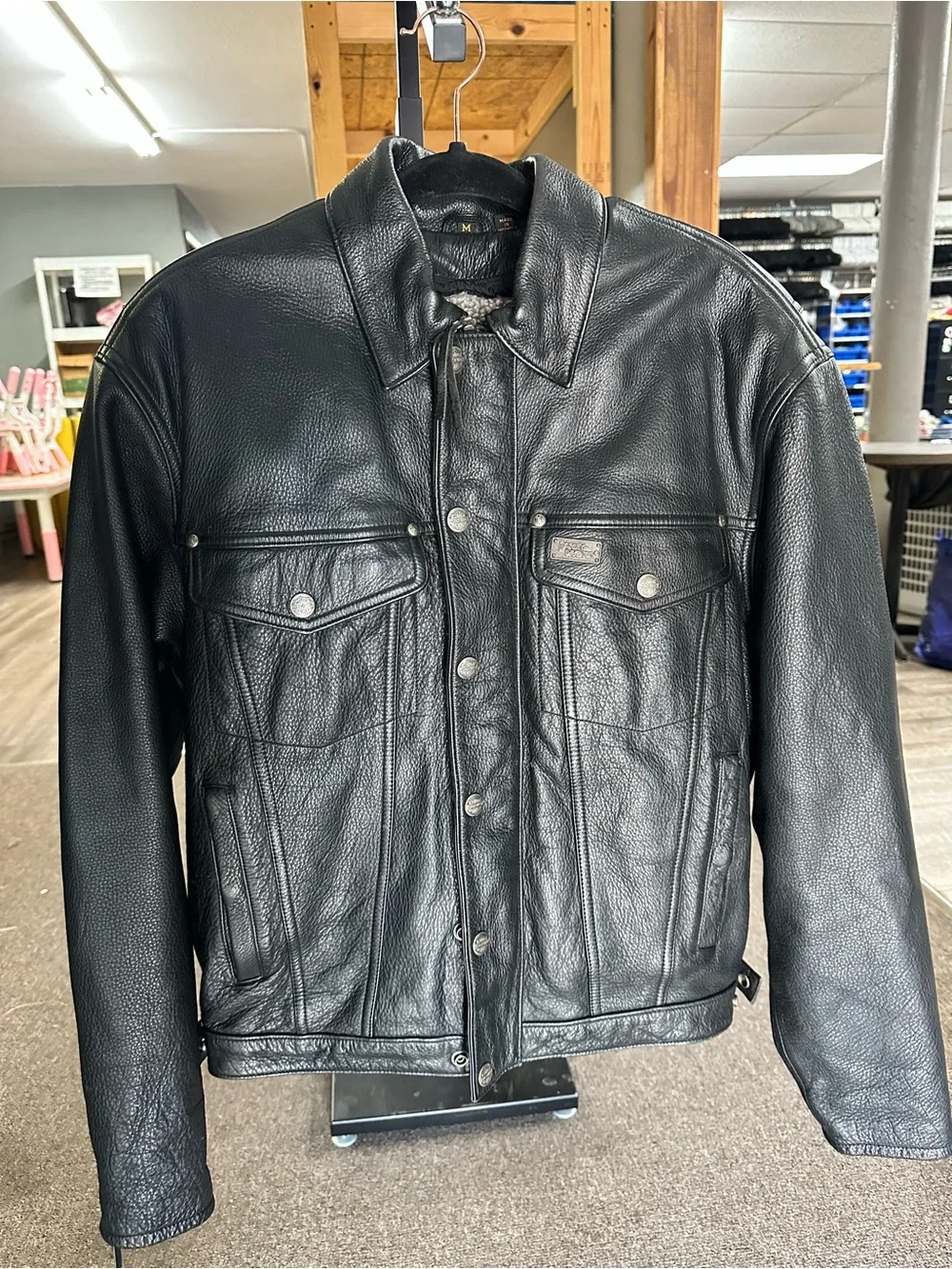 Men's Harley Davidson Black Leather Jacket